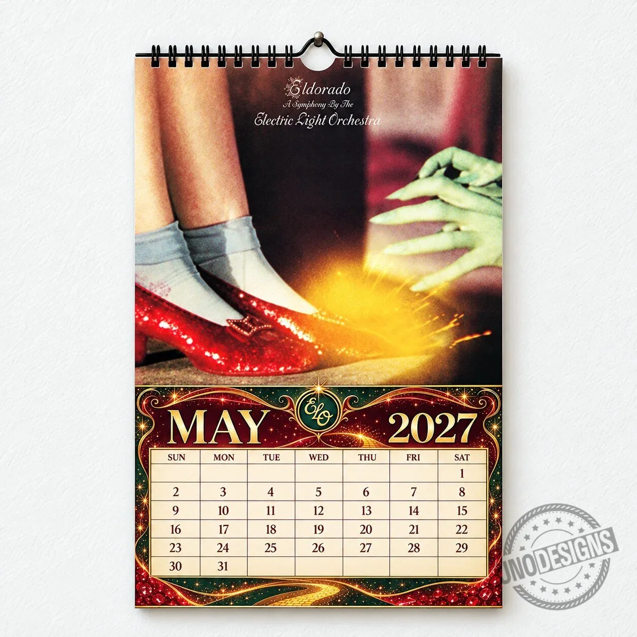 Electric Light Orchestra 2027 Wall Calendar - Vintage Classic Rock Music Gift 2D 21 Electric Light Orchestra 2027 Wall Calendar - Vintage Classic Rock Music Gift 2D