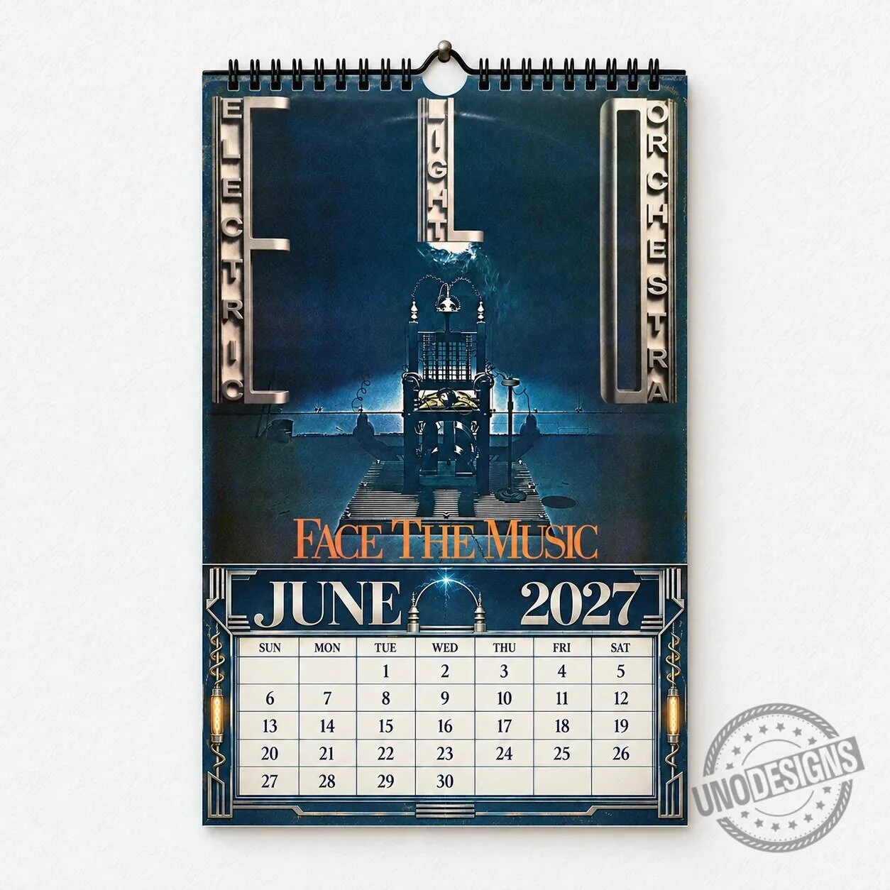 Electric Light Orchestra 2027 Wall Calendar - Vintage Classic Rock Music Gift 2D 22 Electric Light Orchestra 2027 Wall Calendar - Vintage Classic Rock Music Gift 2D
