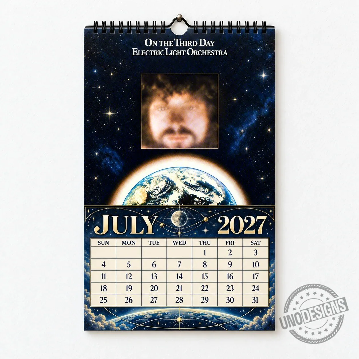 Electric Light Orchestra 2027 Wall Calendar - Vintage Classic Rock Music Gift 2D 23 Electric Light Orchestra 2027 Wall Calendar - Vintage Classic Rock Music Gift 2D