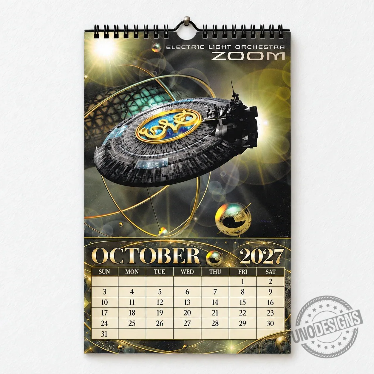 Electric Light Orchestra 2027 Wall Calendar - Vintage Classic Rock Music Gift 2D 26 Electric Light Orchestra 2027 Wall Calendar - Vintage Classic Rock Music Gift 2D