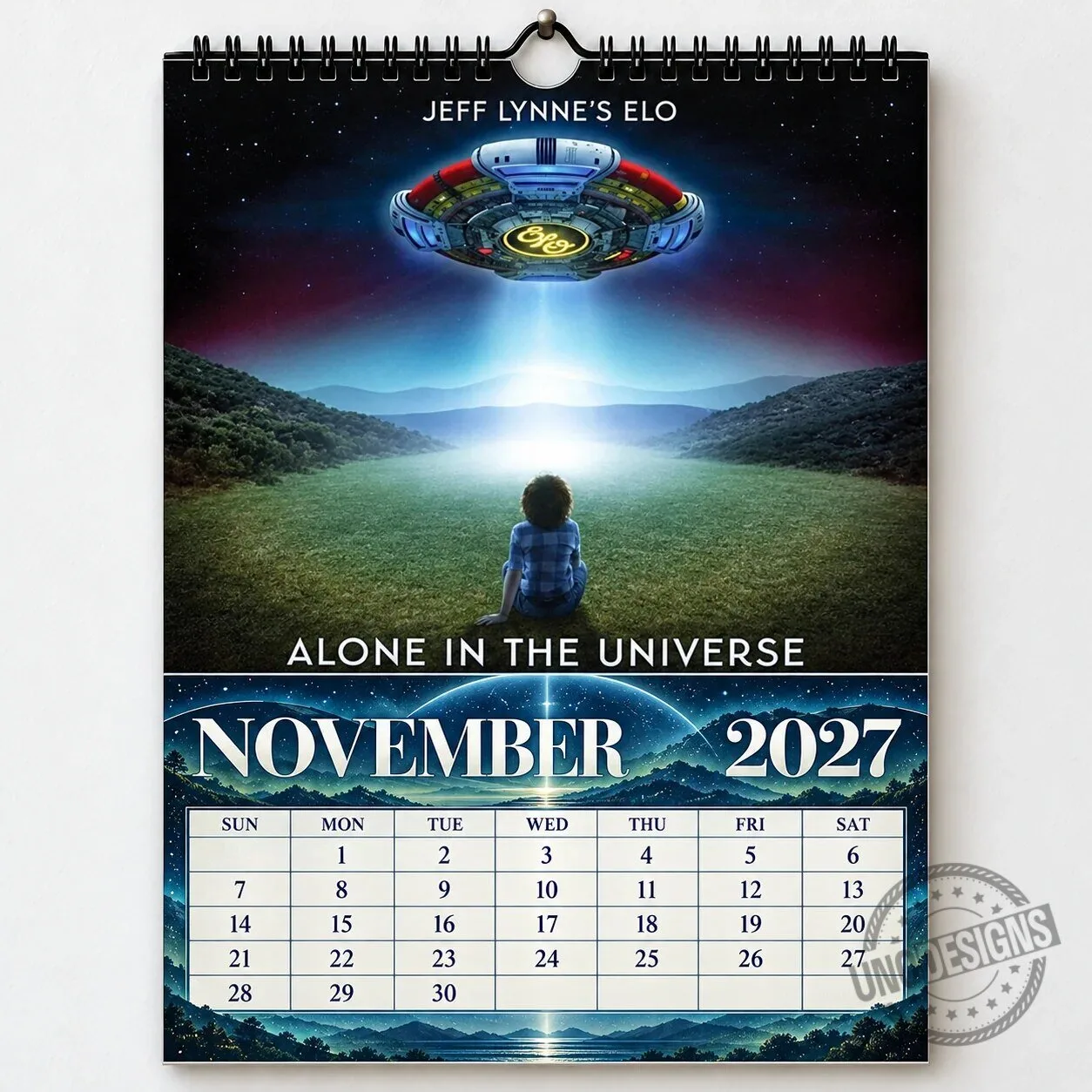 Electric Light Orchestra 2027 Wall Calendar - Vintage Classic Rock Music Gift 2D 27 Electric Light Orchestra 2027 Wall Calendar - Vintage Classic Rock Music Gift 2D
