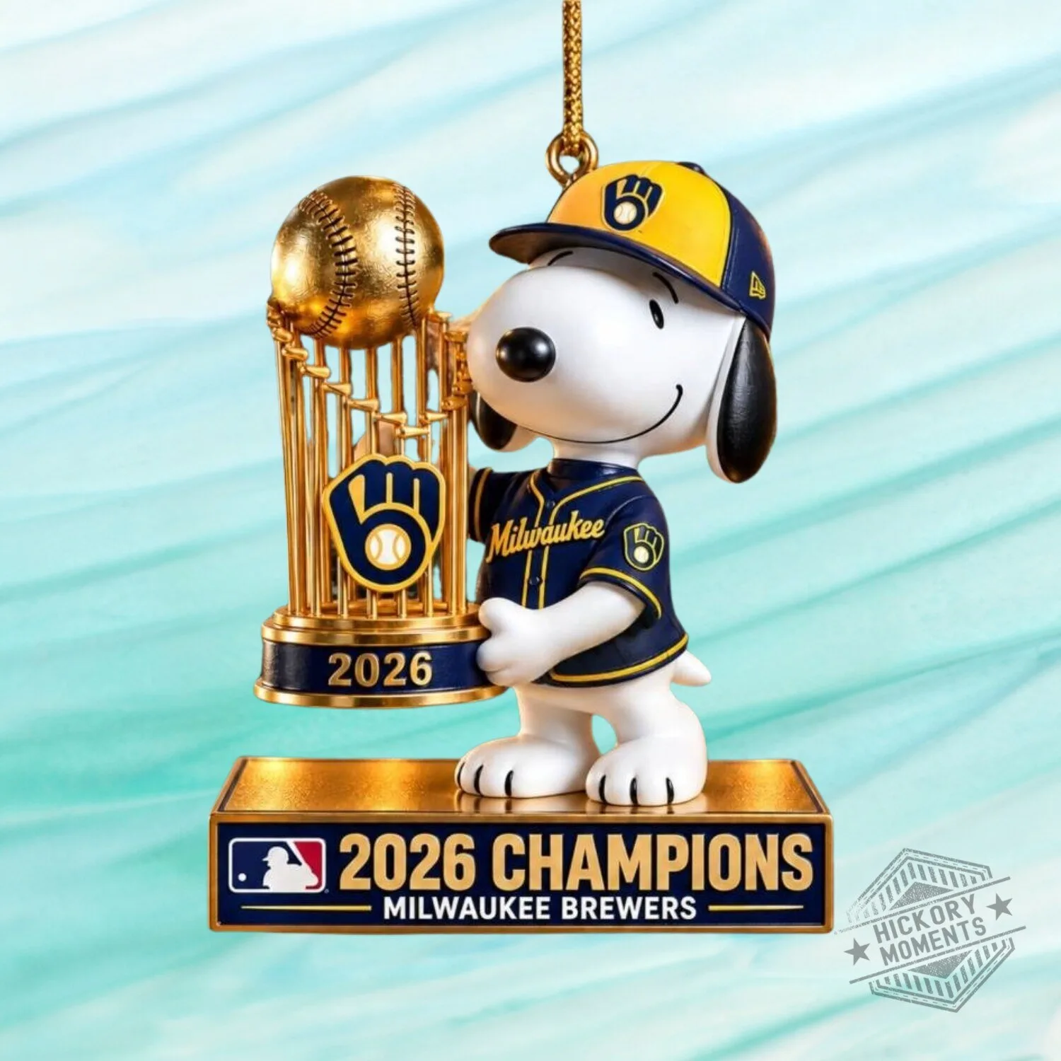 Snoopy Peanuts Milwaukee Brewers Champion Ornament Christmas 2026 3 Snoopy Peanuts Milwaukee Brewers Champion Ornament Christmas 2026
