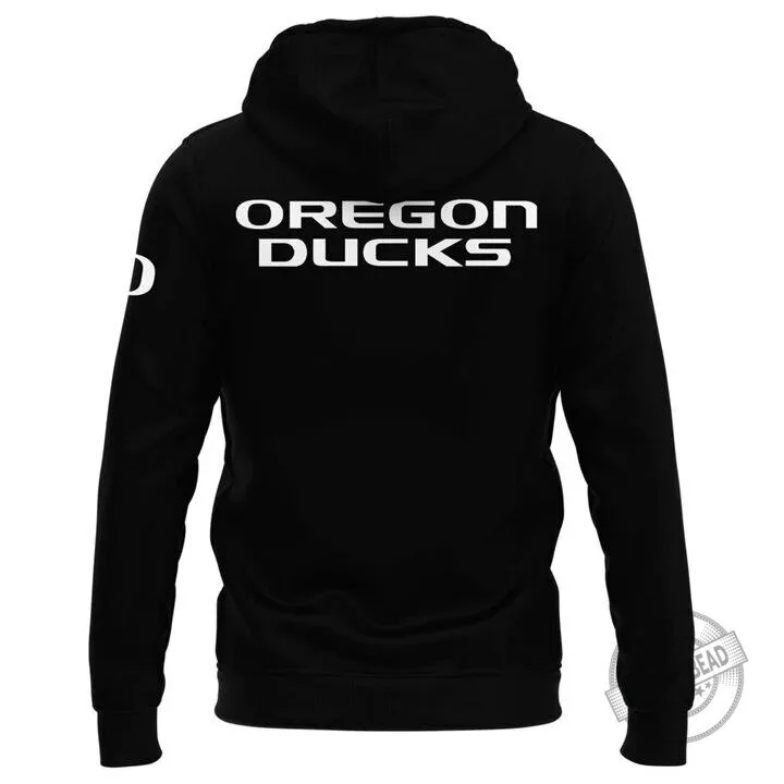 Oregon Ducks Football Team Mascot Black Pullover Hoodie for Men and Women 5 Oregon Ducks Football Team Mascot Black Pullover Hoodie for Men and Women