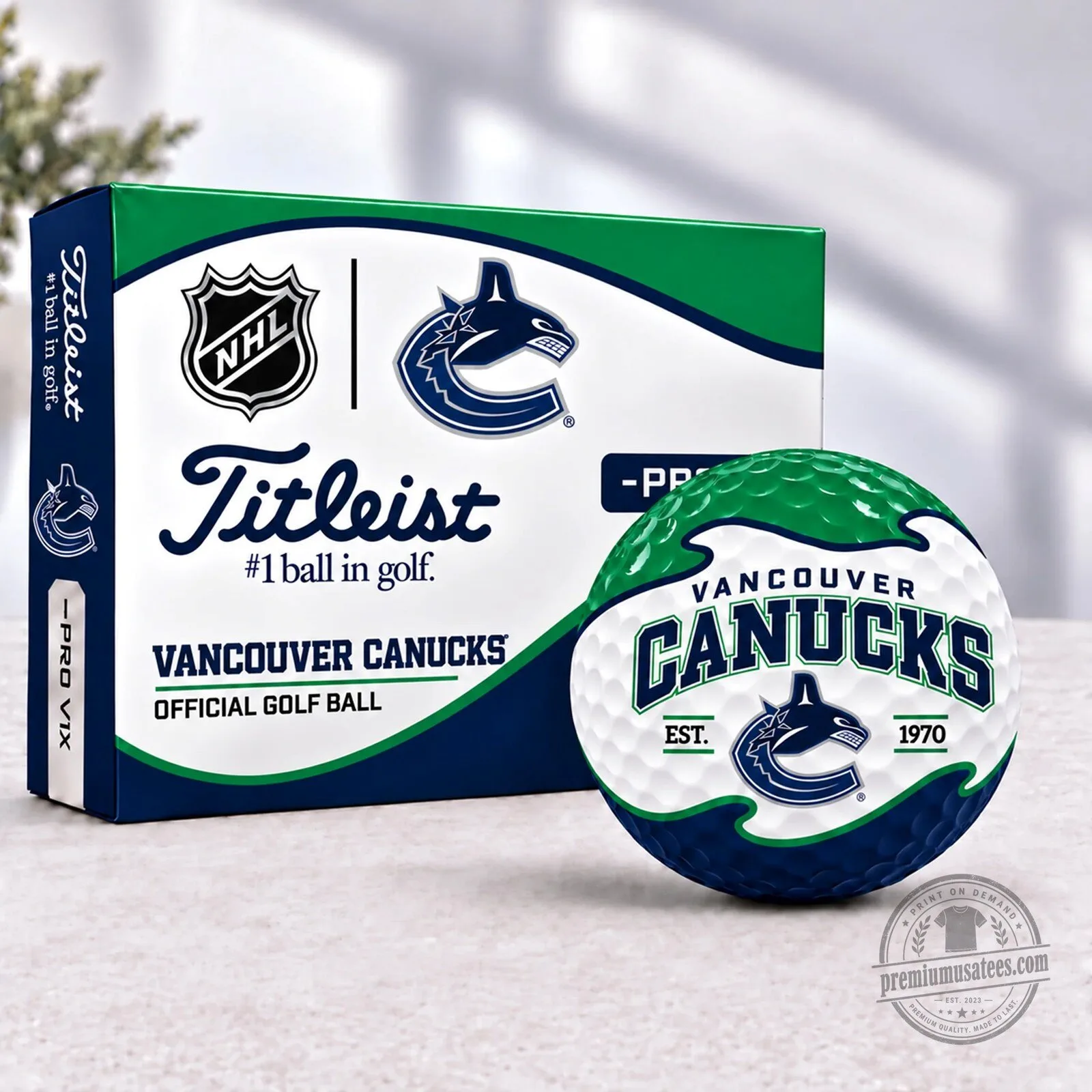Vancouver Canucks National Hockey League Titleist Golf Ball Set 1 Vancouver Canucks National Hockey League Titleist Golf Ball Set